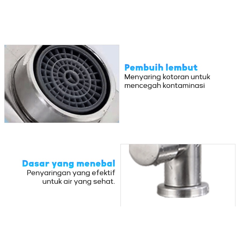 Kitchen Faucet / Kran Angsa Dapur Stainless SUS304 / Cuci Piring Keran / Kran Cuci Piring / Keran Air Sink Pancuran Shower Dapur