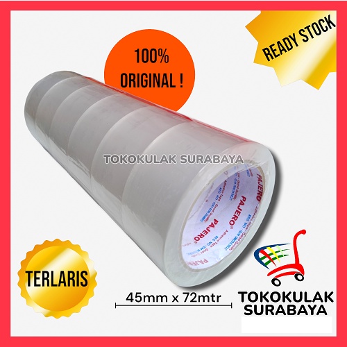 

LAKBAN ISOLASI BENING isi 6 Roll TAPE OPP Clear Pajero