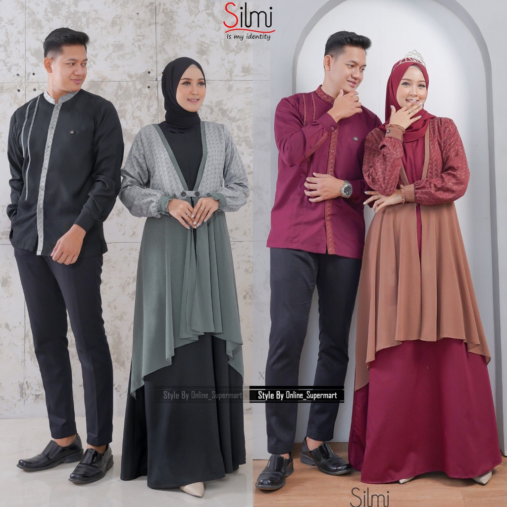 Gamis Couple 2023 Muslim 100% Original Garansi Uang kembali