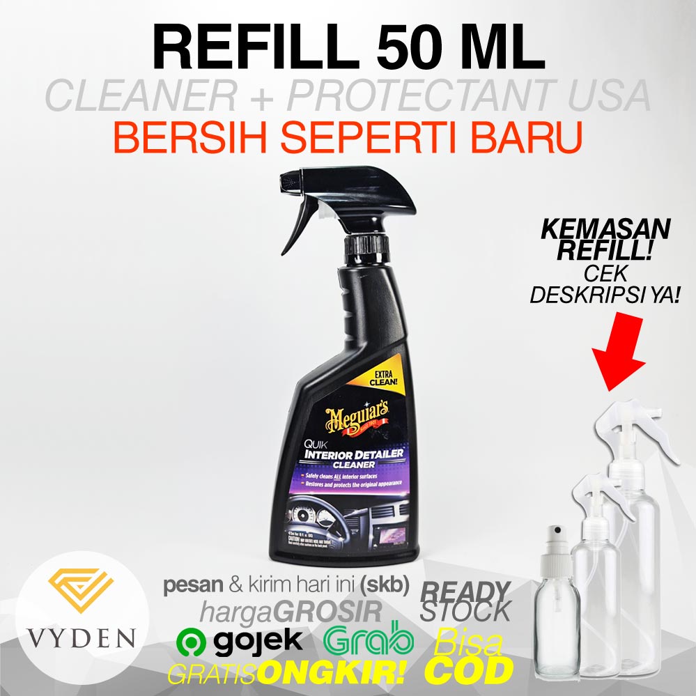 MEGUIARS Quik Interior Detailer 50ml REFILL Cleaner Pembersih Pelindung Anti UV MURAH