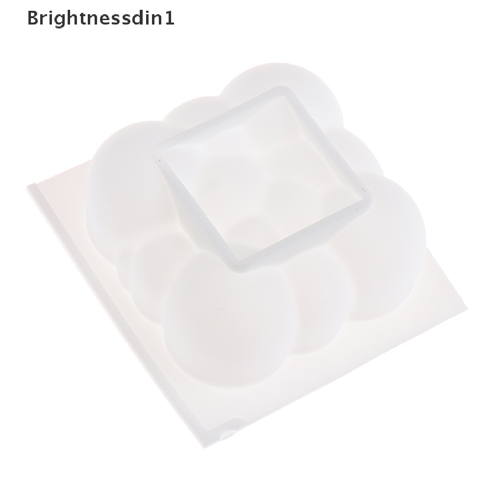 [Brightnessdin1] 1pc 1/6-rongga Bentuk Awan 3D Cetakan Silikon Untuk Baking Dessert Dekorasi Mold Butik