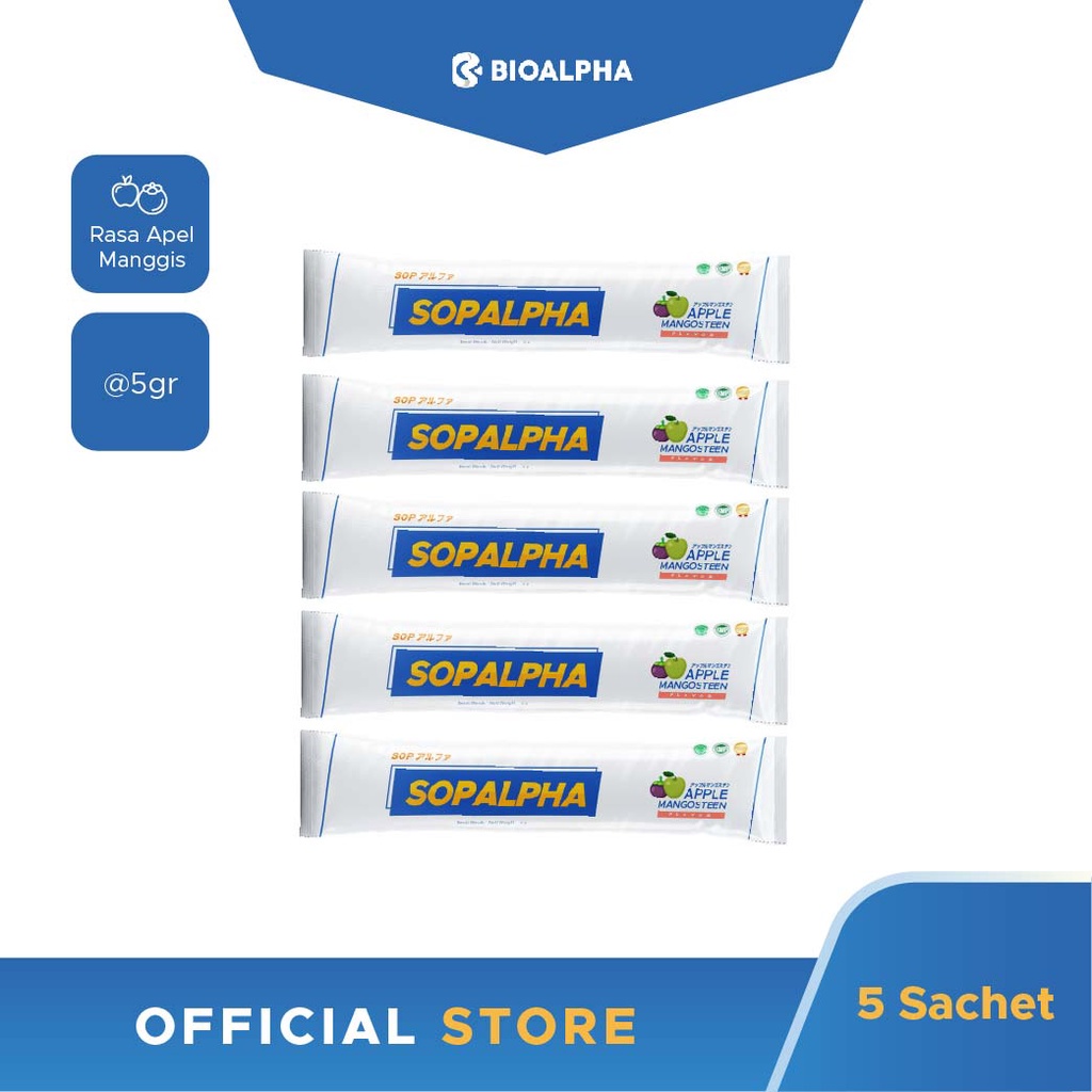 Sopalpha 5 Sachet Bioalpha Official Multivitamin Immune Tubuh Original BPOM