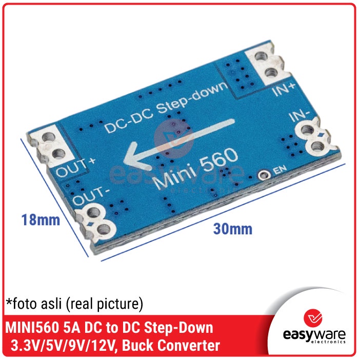 MINI560 5A 3.3V 5V 9V 12V DC DC Step Down Module Mini 560 Step Down