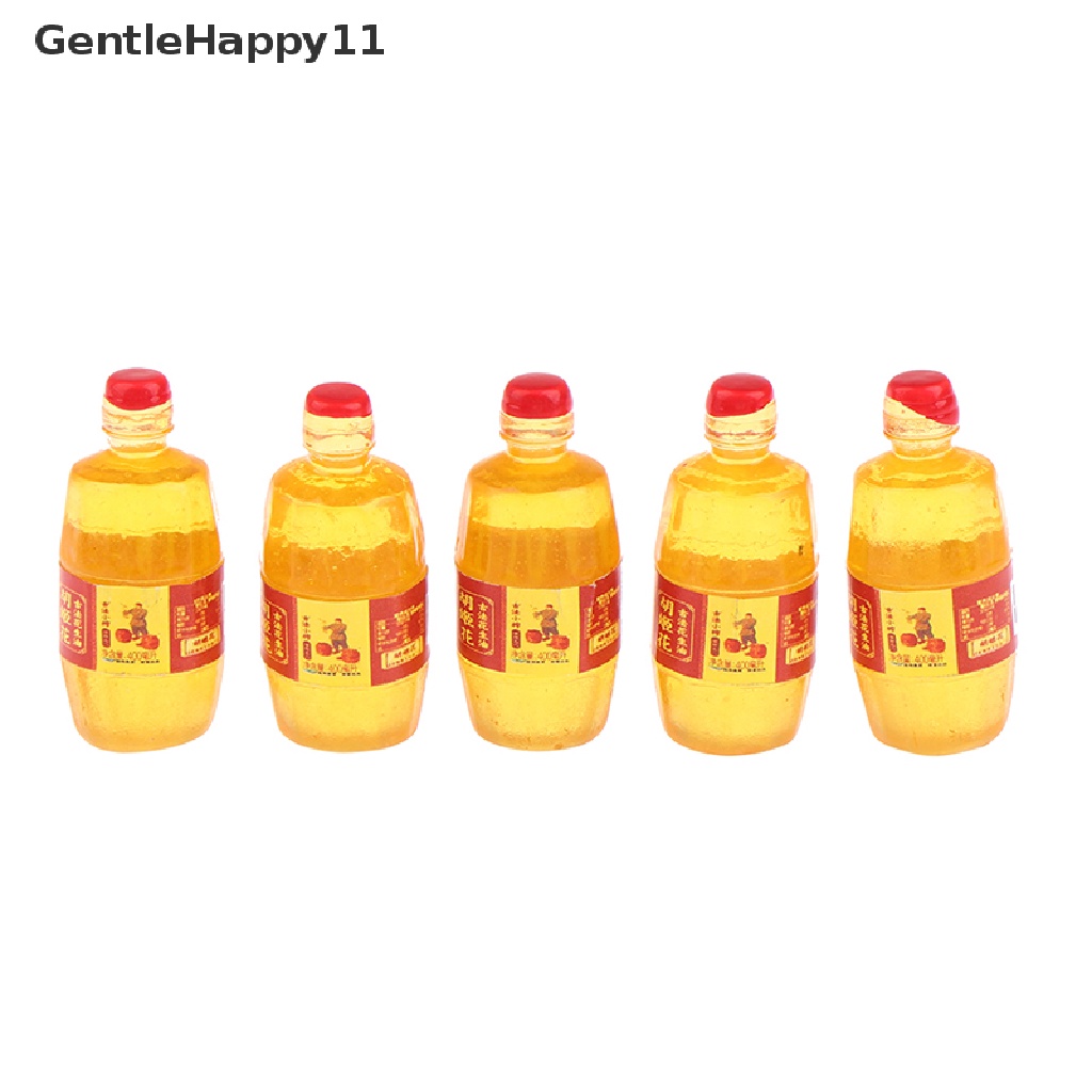 GentleHappy 5pcs Miniature Dollhouse Kitchen Condiment Oil gar Soy Sauce Detergent Model id