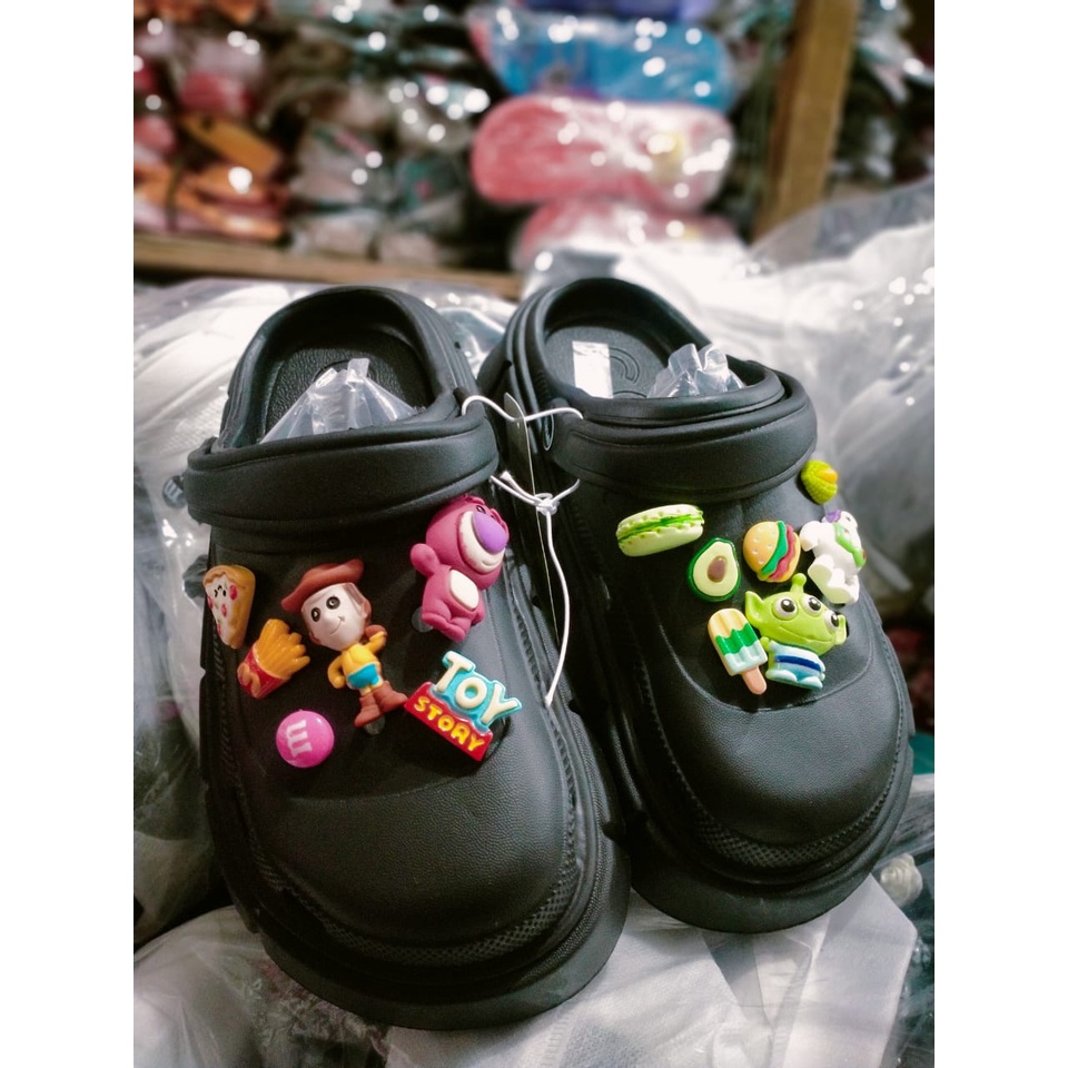 Sandal baim fuji wanita dewasa terkini motif jibbit  toy story import 9008-K8L-K6L-K5L (35-40)sandal baim wanita terbaru