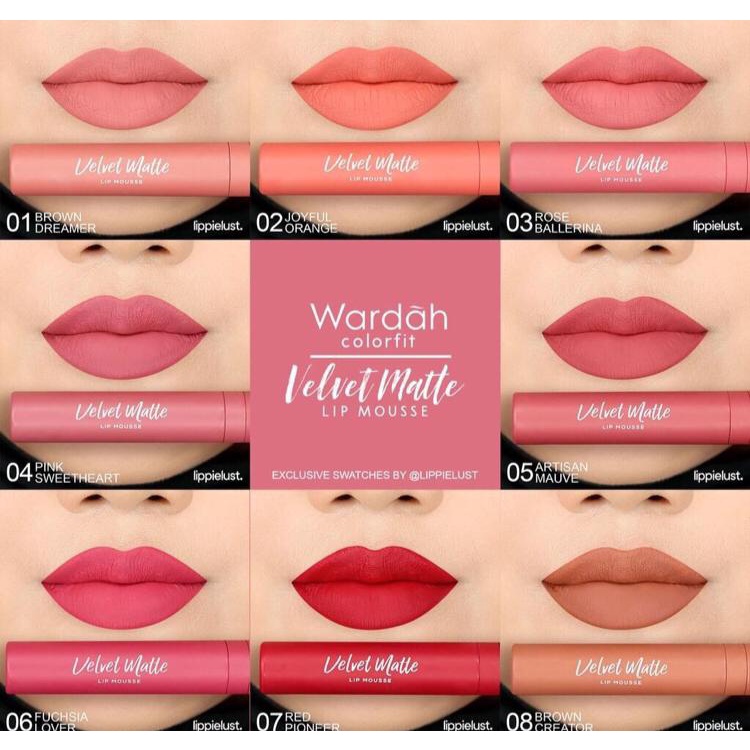 Lipstik Wardah velvet matte