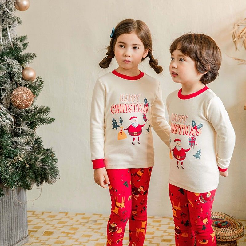 Piyama Anak Happy Christmas Premium / Piyama Natal Anak / Baju Natal Anak / Kado Natal Anak