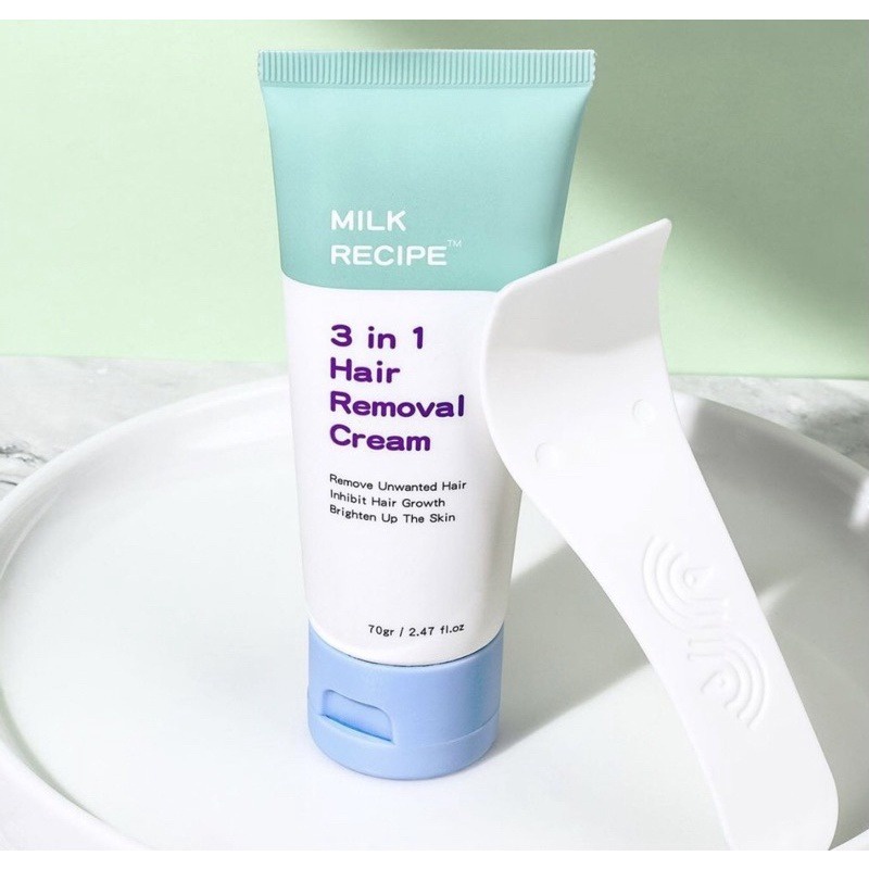 Milk Recipe 3 in 1 Hair Removal Cream Krim Penghilang Bulu Perontok