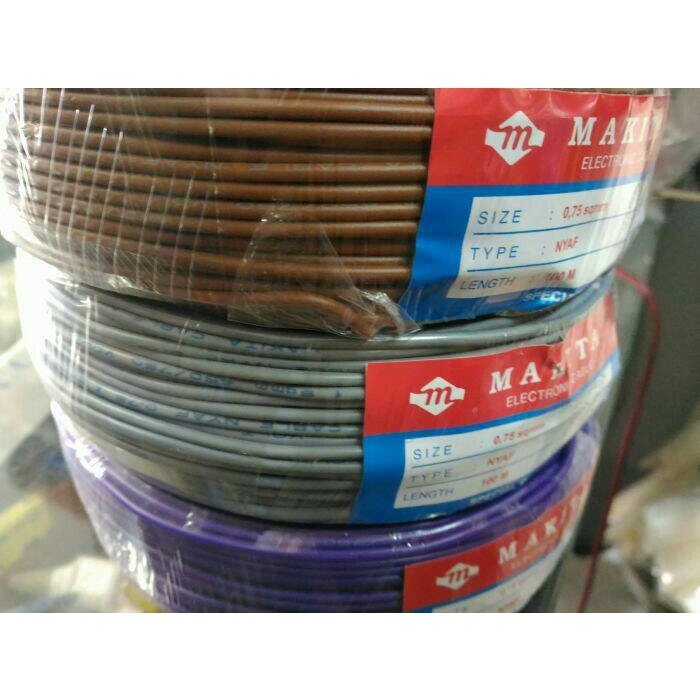 Kabel NYAF Makita 0,75mm 0,75 mm 10,75mm Serabut dwi3l Kualitas Baik