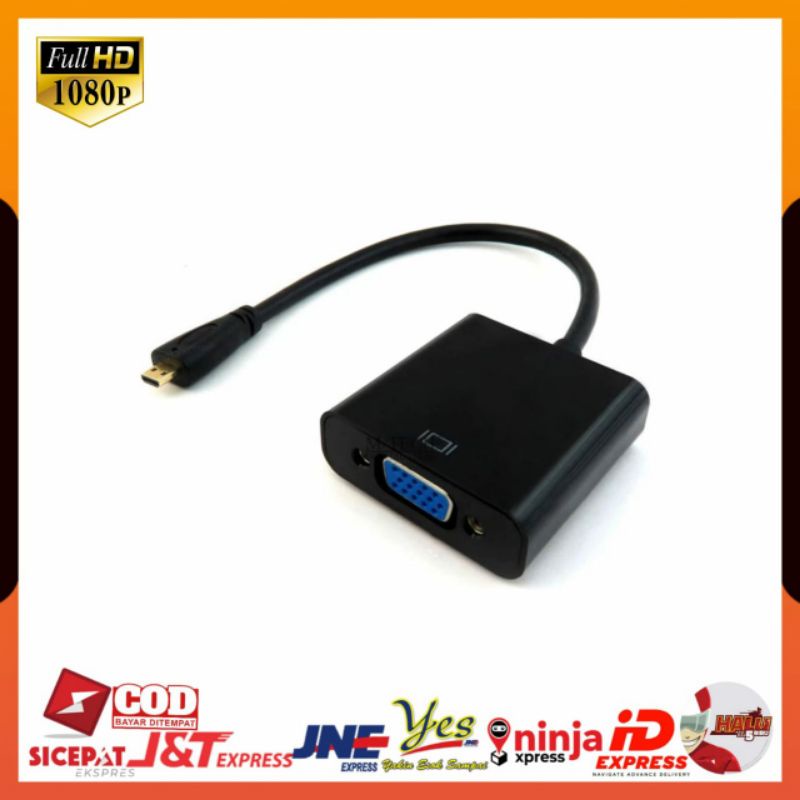 (COD) CONVERTER KONEKTOR ADAPTER MICRO HDTV TO VGA DARI CAMERA KE PROYEKTOR