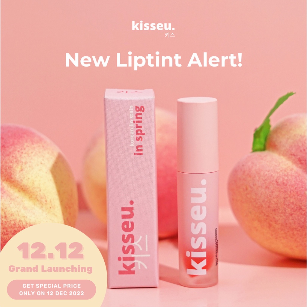 Jual Kisseu Korean Lip Stain in Spring Liptint Korea Tahan Lama 12 Jam Transferproof