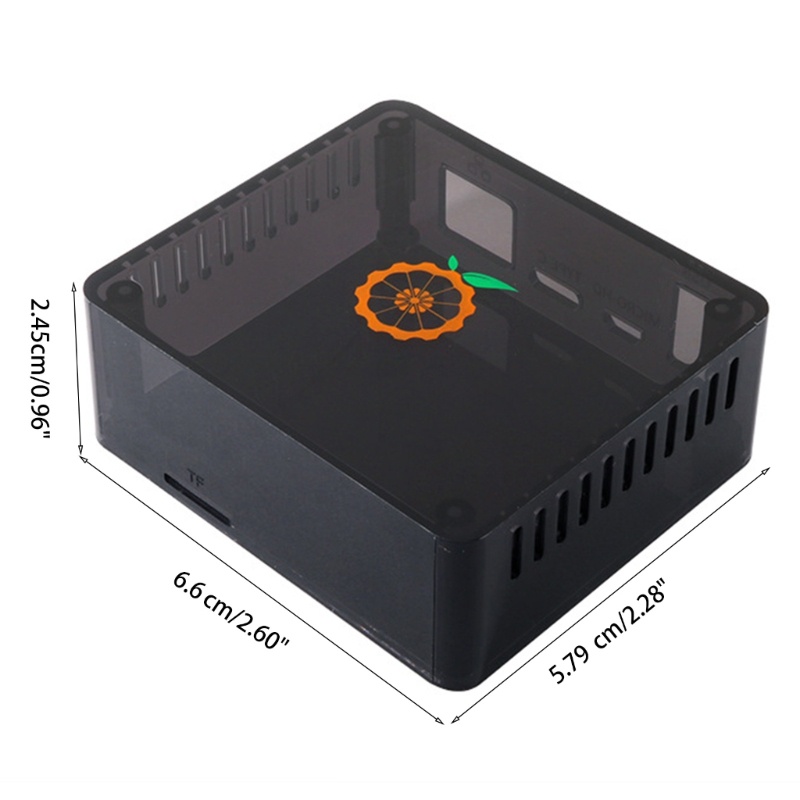 Btsg Untuk Orange Pi Zero2 Penghilang Panas Shell Case Enclosure Untuk Pi Zero2 Motherboard Transparan Case Pelindung