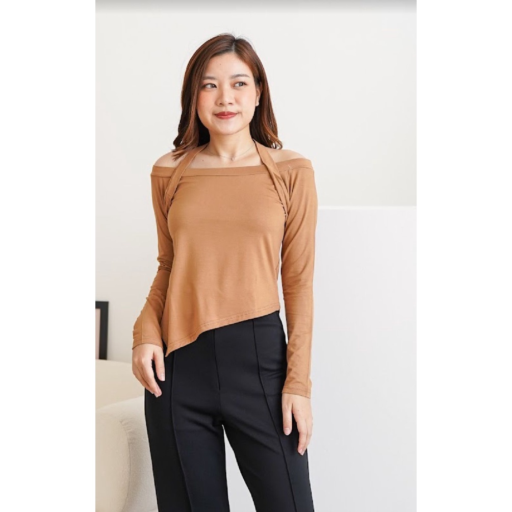 (COD) OH Fashion Blouse Hallo Shirt  / Atasan Wanita #2976