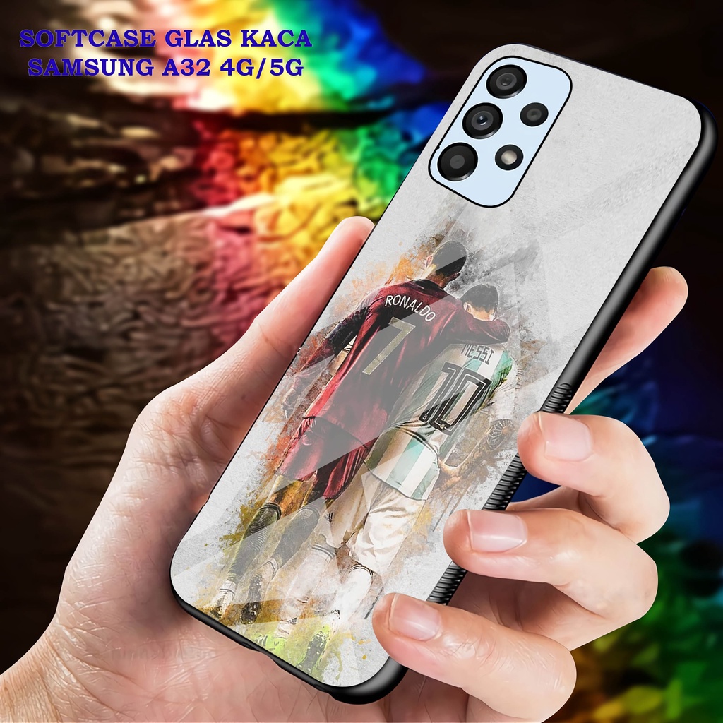 Softcase Glass Kaca SAMSUNG A32 [4G]- Case Hp Pelindung Handphone SAMSUNG A32 [5G] [ A85]