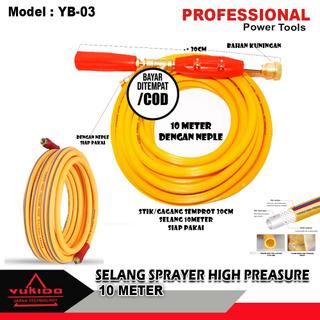 PAKET STEAM YUKIDO SELANG KOMPRESOR 10M SELANG ANGIN COMPRESSOR HOSE KUNING 120 PSI SELANG HIGH PRESSURE