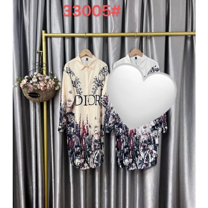 KEMEJA SARIN DIOR FLOWER IMPORT h