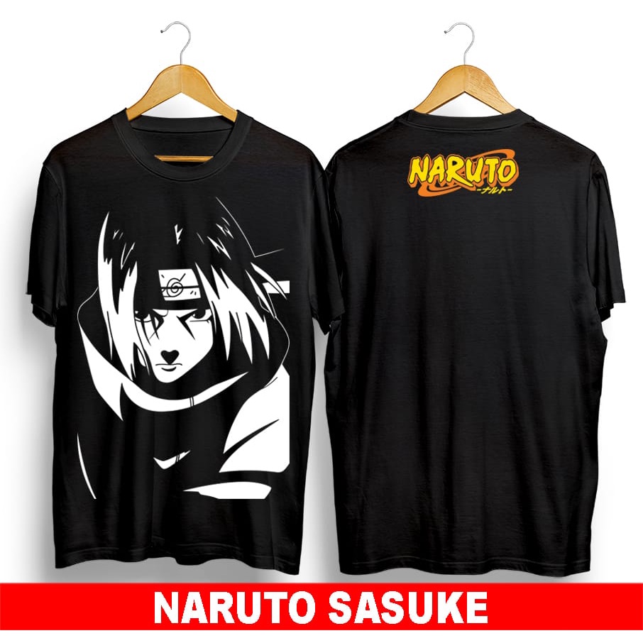 Kaos murah Kaos distro murah baju  distro pria t-shirt murah combed30s naruto dewasa hitam