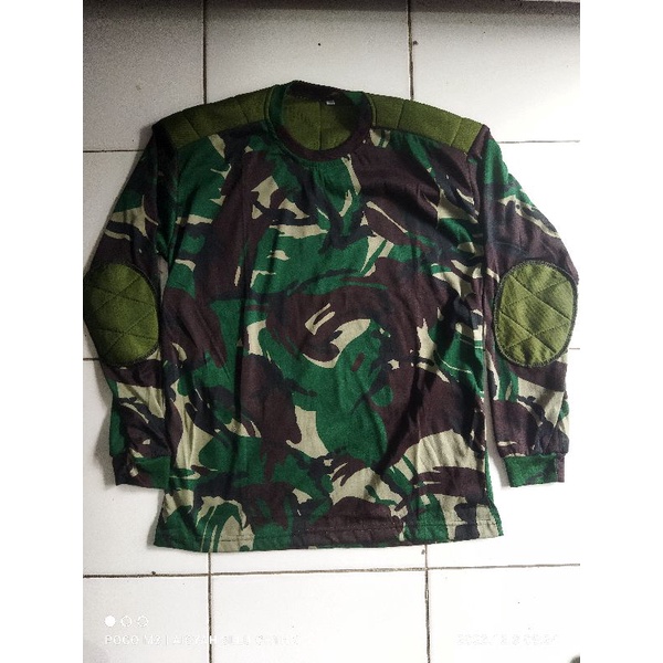 KAOS LORENG PANJANG TNI/ KAOS LAPANGAN LORENG/KAOS LENGAN PANJANG LORENG MALVINAS