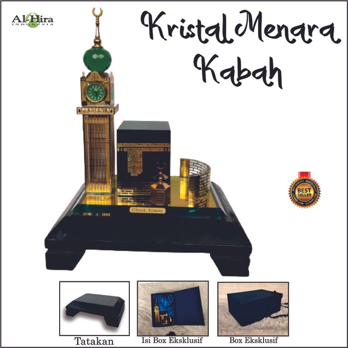 Kristal Miniatur Kabah Menara Jam Mekah Promo