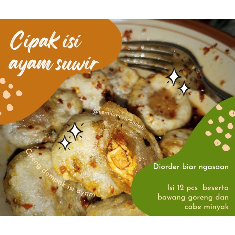 

cipak isi ayam suir 12pcs besar