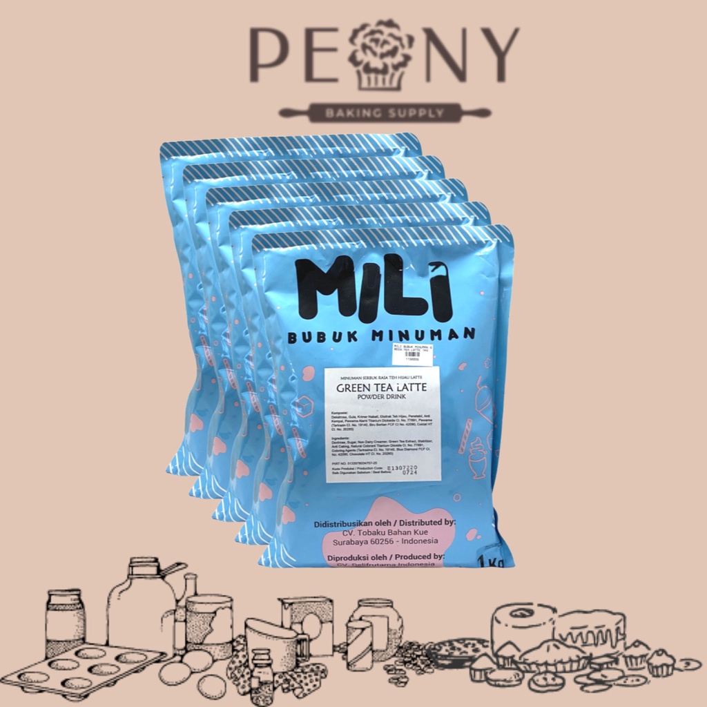 MILI BUBUK MINUMAN GREEN TEA LATTE 1KG