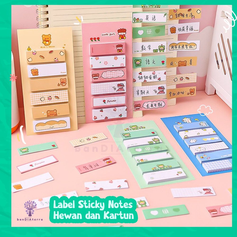 

Bandiaterra A0916 Label Memo Pad Sticky Notes 120 Sheets