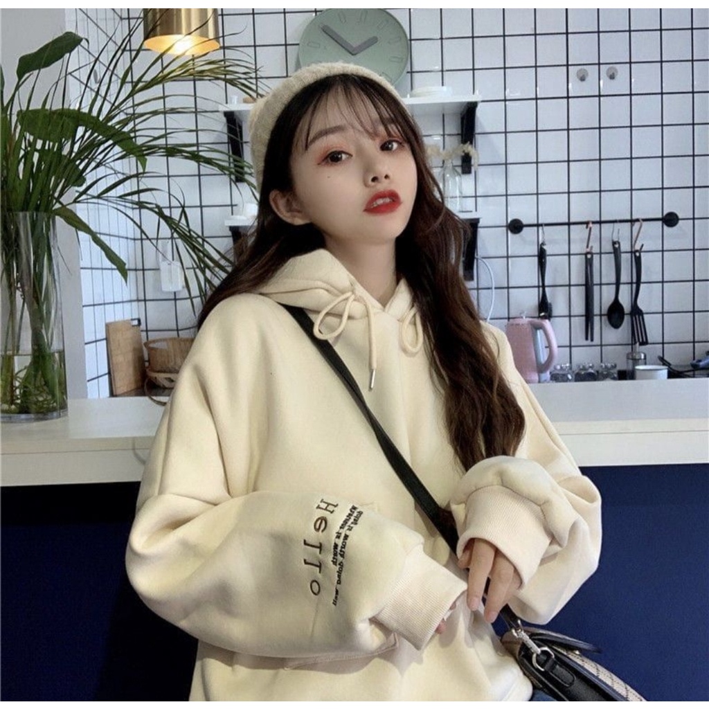 Hoodie Wanita Ala Korean LEISURE POKIE Jacket Outfit Kasual Kekinian Fashion Terbaru