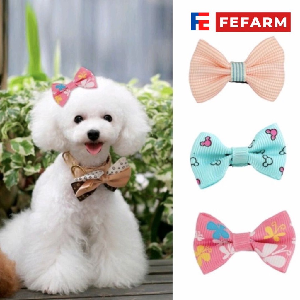 Cute Fur Pins Jepitan Mini Lucu Utk Anjing Kucing Kelinci Bulu Panjang FEFARM