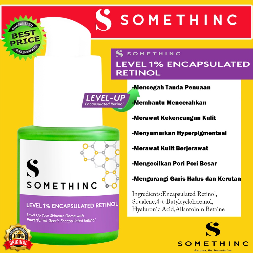 Paket Hemat Retinol+Niacinamide Original 100% By Somethinc