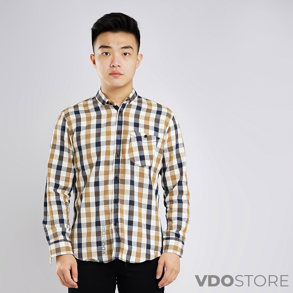 KEMEJA FLANEL PRIA 28B PREMIUM SOP BUAH - M L XL XXL 3XL - KEMEJA LENGAN PANJANG VDOSTORE DEWASA BAJU FLANNEL TANGAN PANJANG HITAM NAVY ABU MOTIF KEMEJA COWOK MURAH DEWASA SANTAI TEBAL KUALITAS IMPORT BAJU CATUR PANEL FANEL