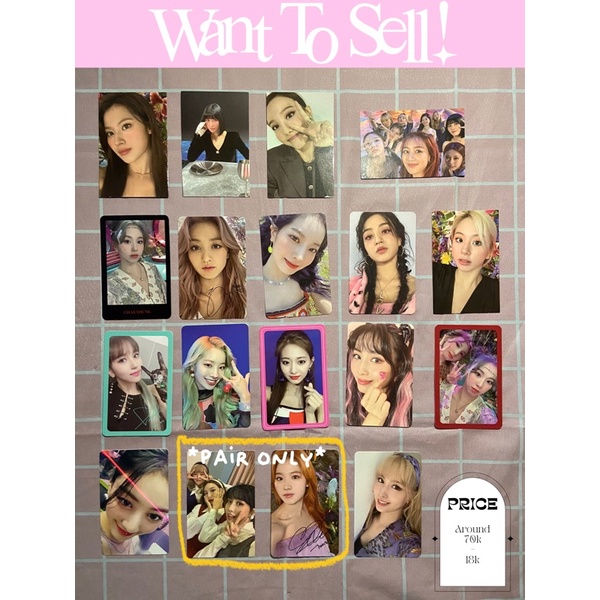 Photocard Twice Official Pc Fancy You More&More EWO FOL Between 1&2 (Baca Deskripsi)