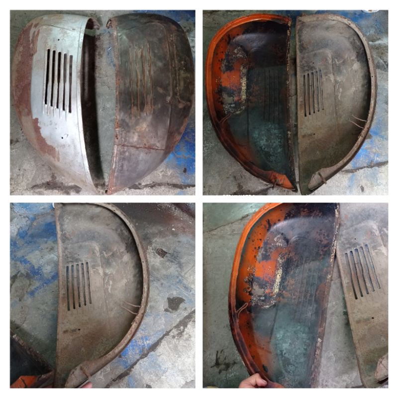 Tepong dop kanan kiri vespa super original cabutan