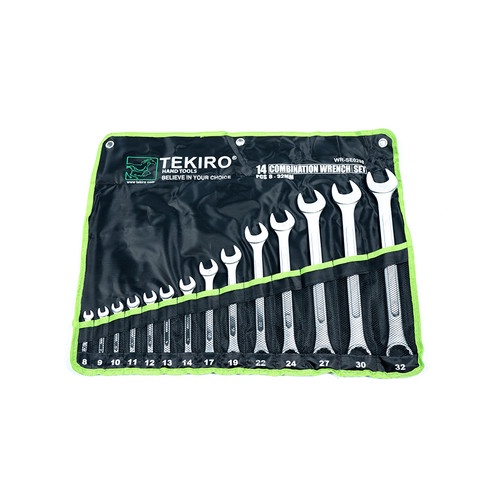 TEKIRO KUNCI RING PAS SET (8 - 32 MM) 14 PCS /KUNCI RINGPAS SET