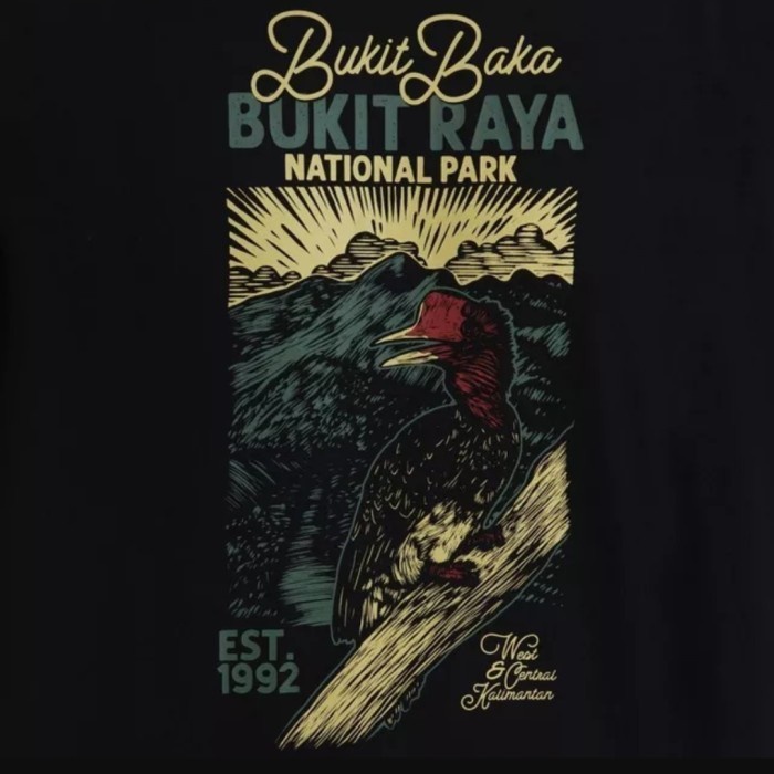 bismillahEIGER ap   BUKIT BAKA BUKIT RAYA NATIONAL PARK TEES - S - S