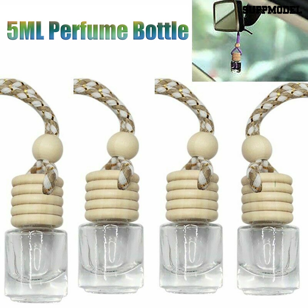 [Dekorasi] 5ml Diffuser Parfum Kosong Isi Ulang Ornamen Mobil Parfum Mobil Bening Botol Kosong Gantung Kaca Liontin Untuk Van