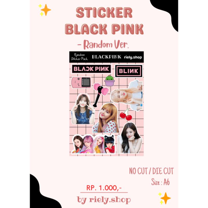 

Sticker BLACKPINK Cute Random Ver. / Sticker Black Pink Jennie Lisa Rose Jisoo Lucu / Fan Kit BLACKPINK Termurah / Sticker Pack Blackpink Sticker Hp Laptop Blackpink Termurah