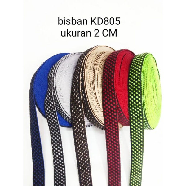 bisban tali webbing KD045 ukuran 2 cm 1 roll panjang  20 meter