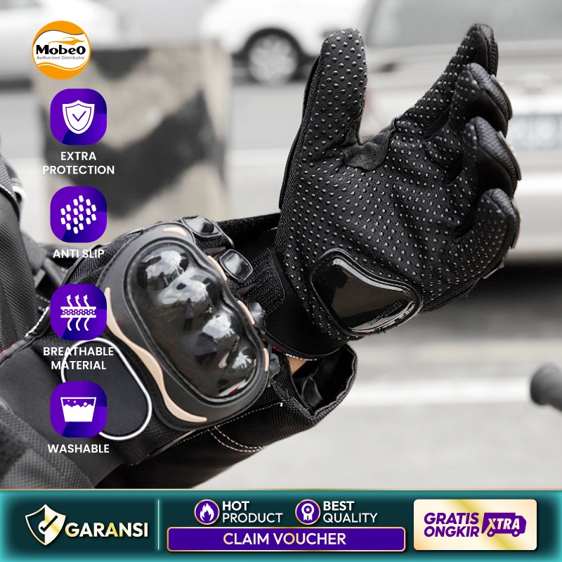 Mobeo Sarung Tangan Motor Pro Rider Sporty Batok Biker Gloves