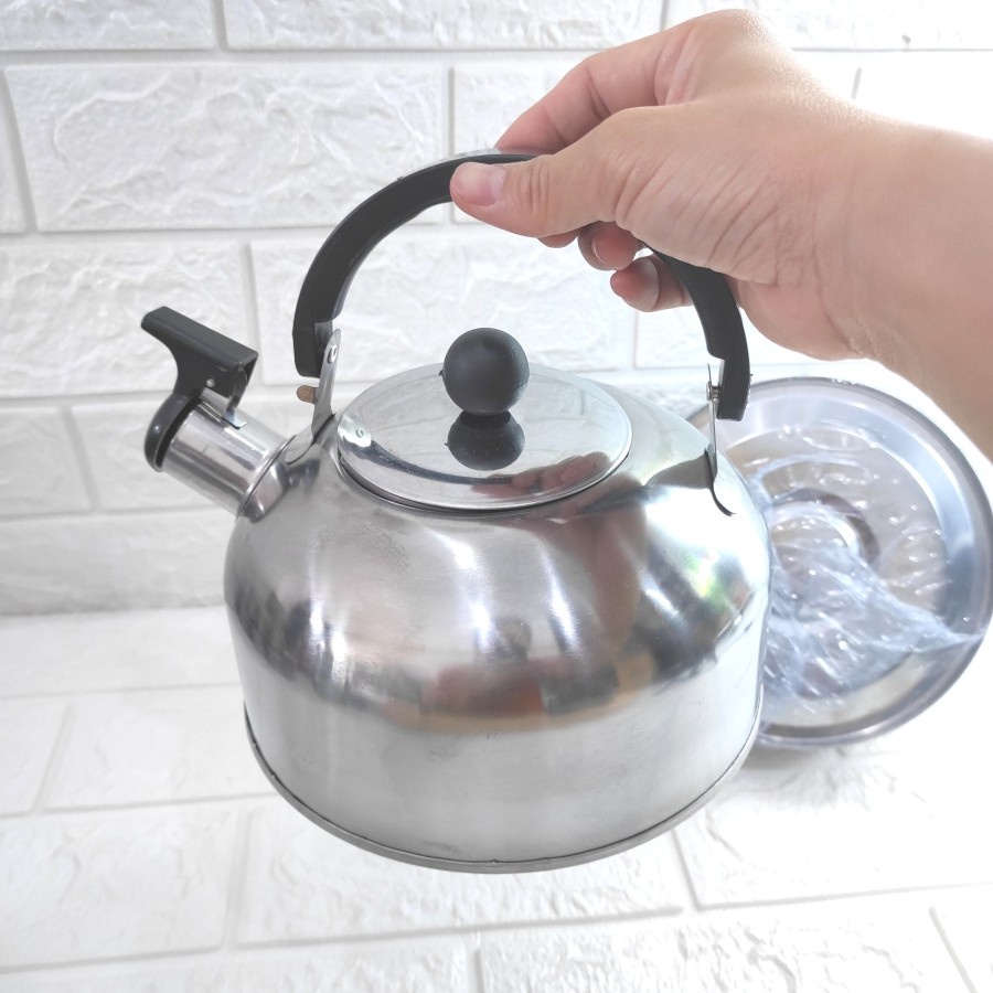 Teko Bunyi Siul 1 Liter Stainless Whistliling Kettle Ceret Masak Air