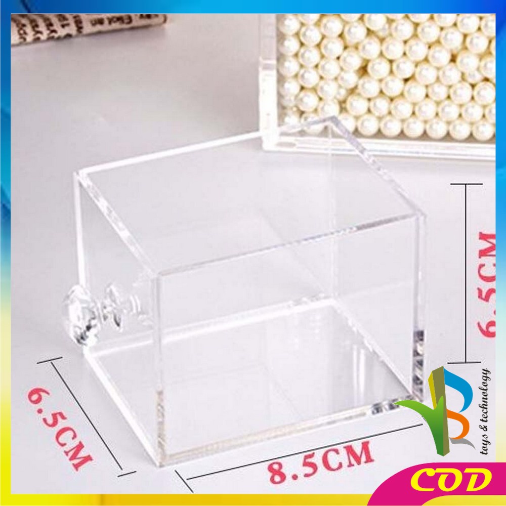 RB-K18 Rak Organizer Multifungsi Kotak Penyimpanan Kuas / Brush Make Up + Mutiara Rak Anting Acrylic