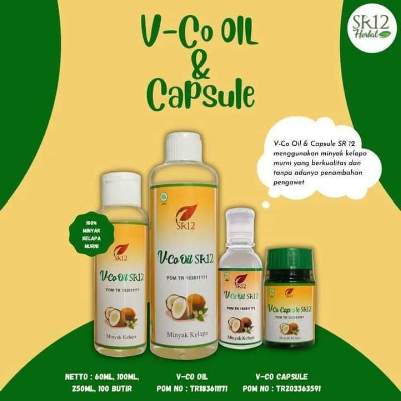 VCO OIL SR12 & VCO kapsul SR12