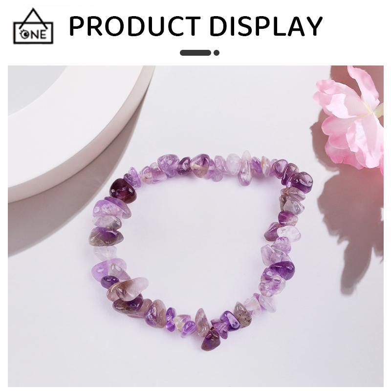 COD❤️Gelang Kristal Batu Alam aksesoris fashion Korea Untuk Wanita-A.one