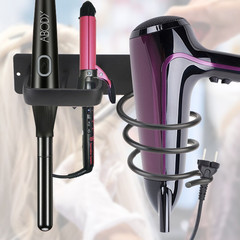 Rak Holder Hair Dryer Catokan Rak Pemegang Pengering Rambut Catokan Organizer Aluminium