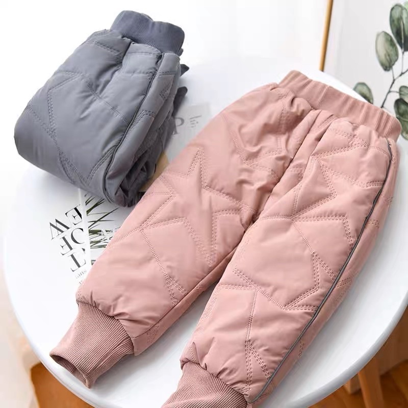 Celana salju anak waterproof down kids snow pant musim dingin import hangat cowok cewek inner thermal panjang