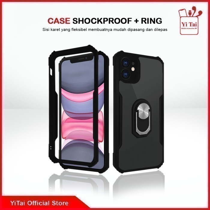 YI TAI Yc-05 Case Fusion + Ring Xiaomi Redmi Note 9 Redmi Note 9 Pro