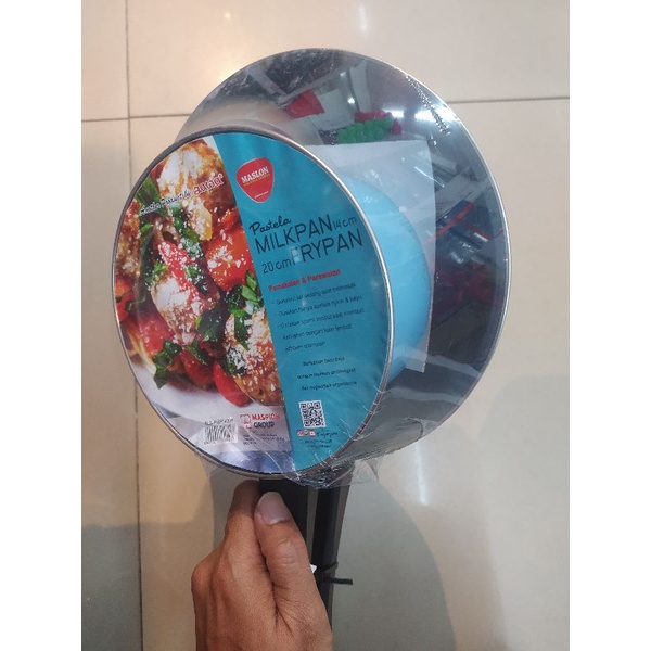 SET PANCI TEFLON ANTI LENGKET /WAJAN/PENGGORENGAN set panci 14cm dan teflon anti lengket 20cm