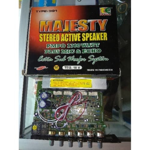Kit aktif speaker stereo majesty aktiv 391 extra subwoofer