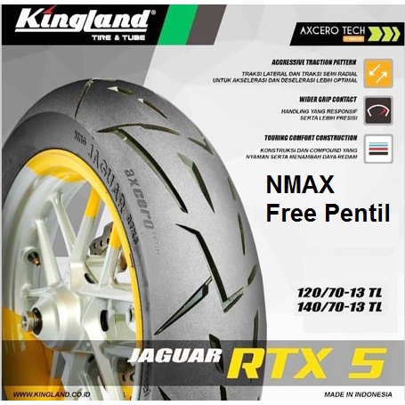 Ban NMAX Kingland 120/70-13 RTX 5 Tubeless Ban Depan NMAX Ring 13