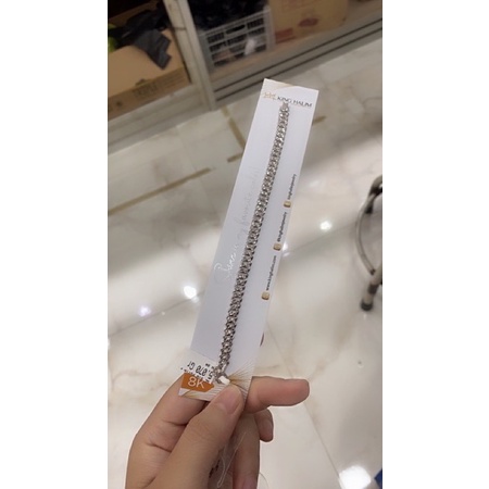 Gelang Sisik Naga Putih Emas 375