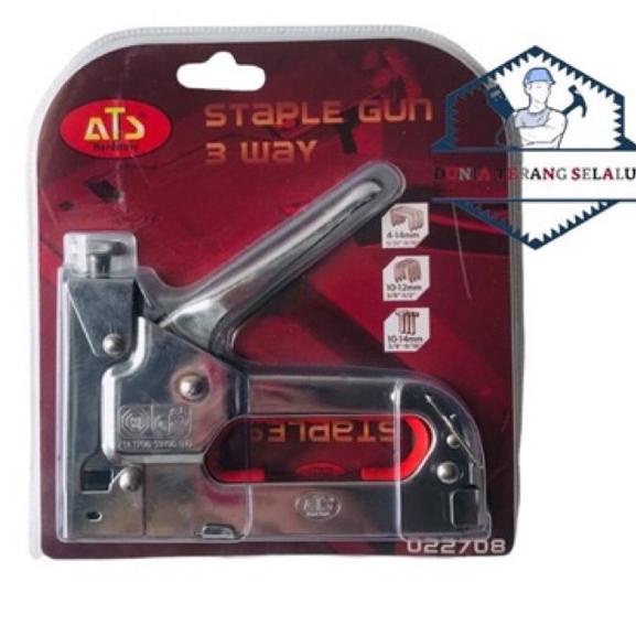 

㊘ Staple Gun Tacker ATS 3way 4-14mm / Tembakan Staples bisa u 3 macam isi (Stapler Hekter Heckter Jok) ㅳ